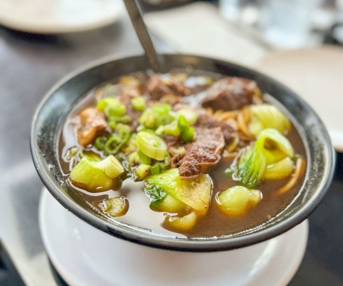Braised Beef Noodle at canaan cafe in lomita california