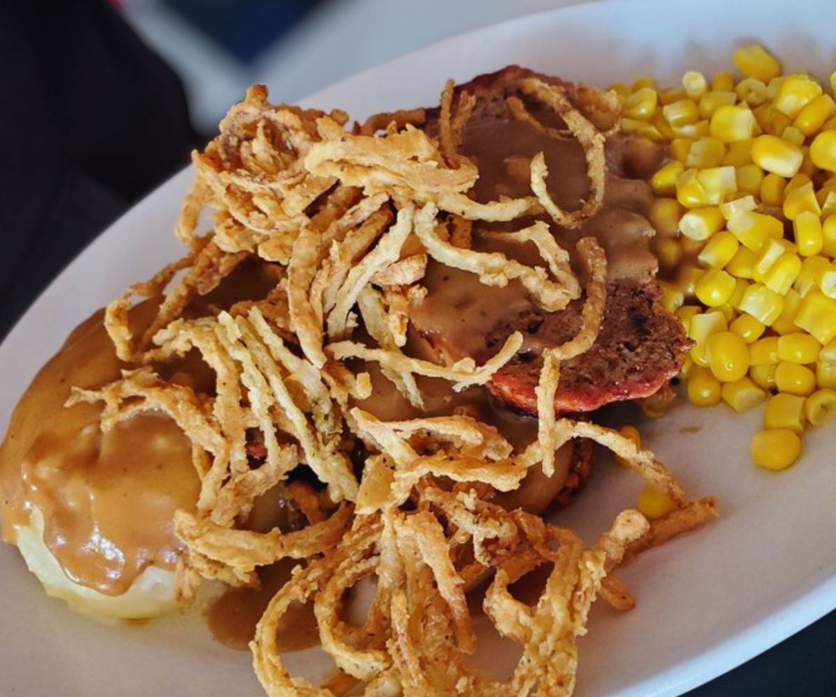 Meatloaf at Nick's 50's Diner in West Palm Beach, Florida