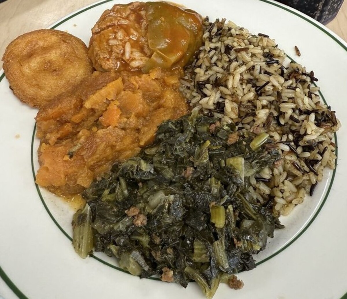 Food in Lea's Lunchroom, Lecompte, LA