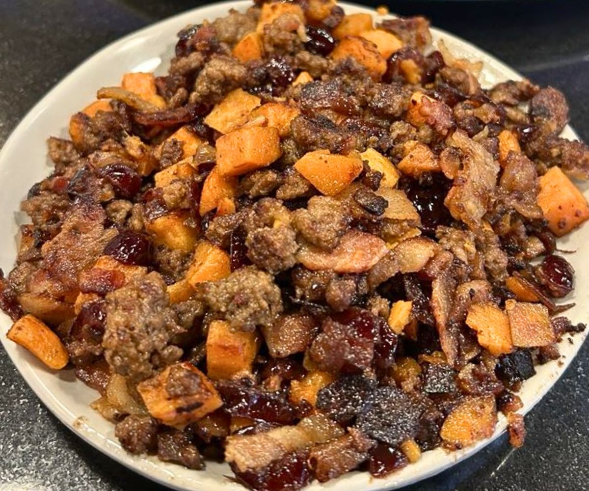 Sweet Potato Hash at at J&M Diner in Framingham, MA