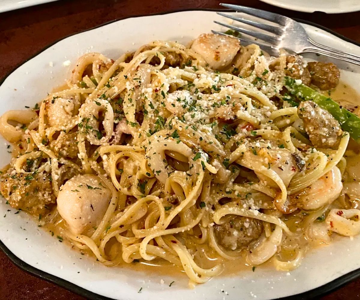 Seafood Diablo at Oliverio's Ristorante in Bridgeport, West Virginia