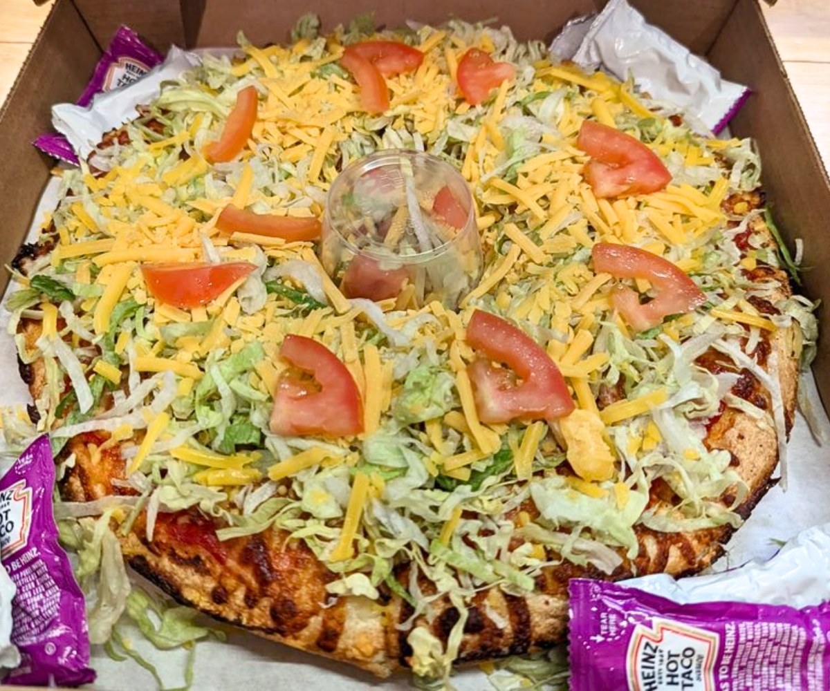 Taco Pizza at The Pizza Gallery in Burien, WA