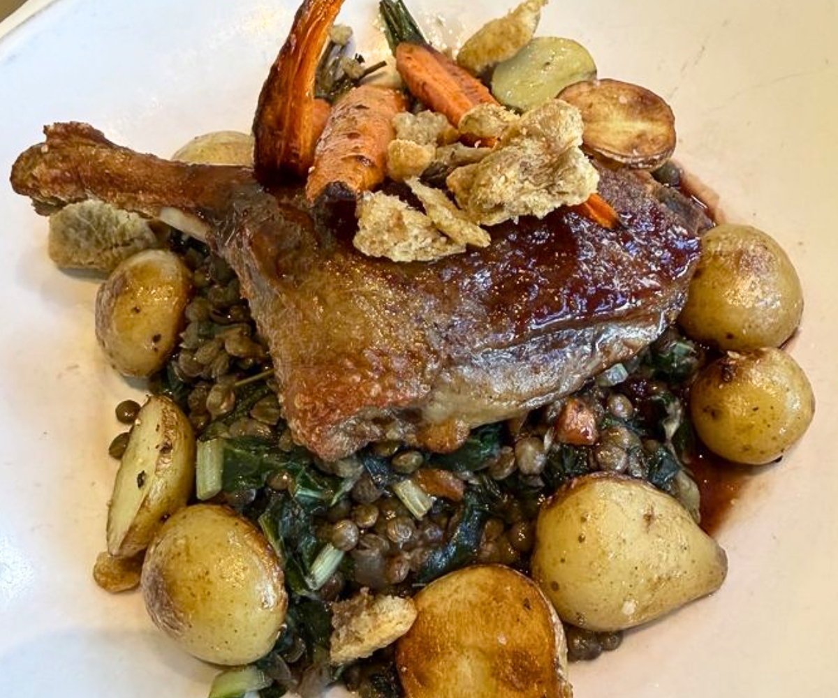 Confit Duck Leg at Franklin's in Hyattsville, Maryland