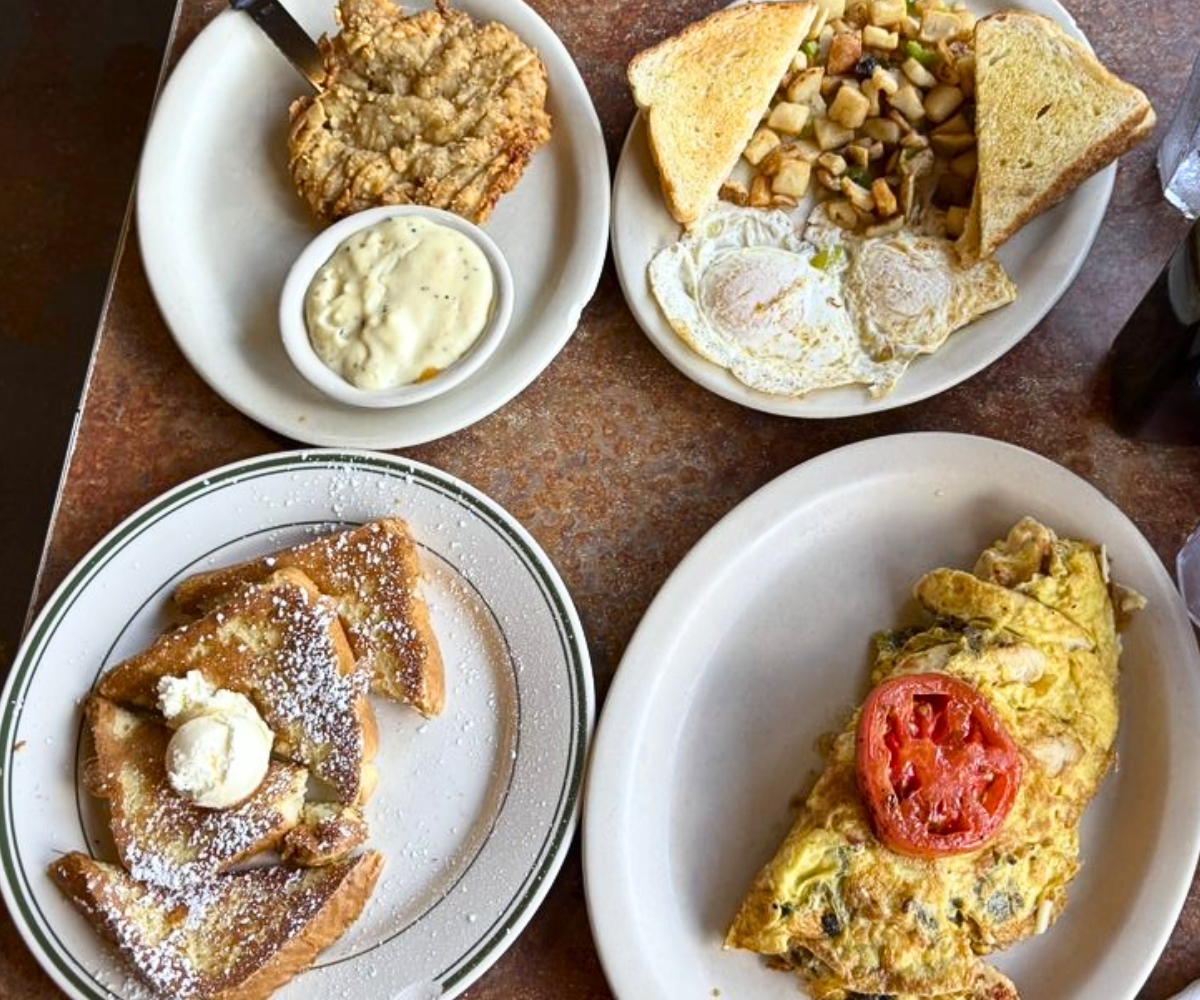 spread at The Diner in Tyler, Texas
