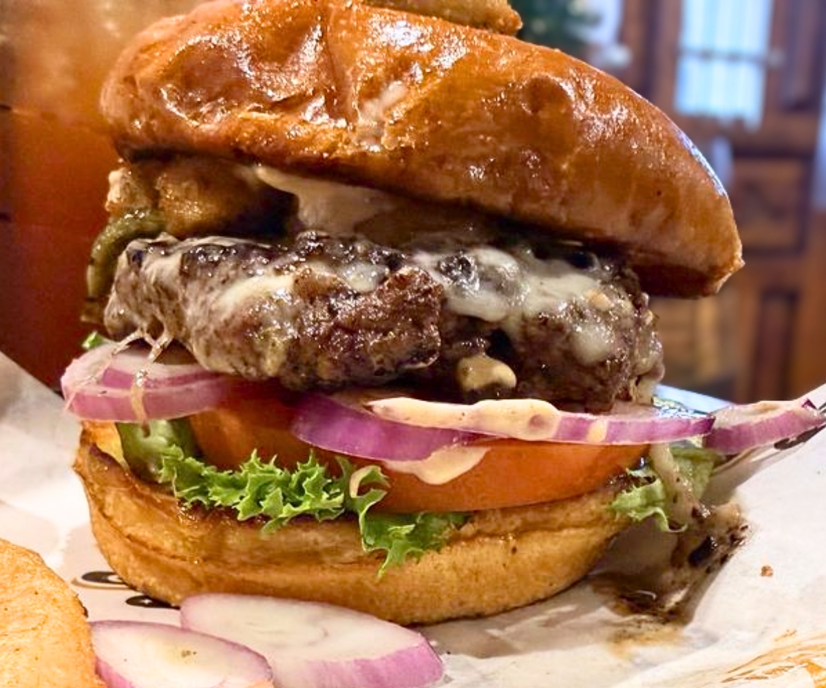 Sonoran Burger at Rusty Buckle Saloon in Apache Junction, AZ
