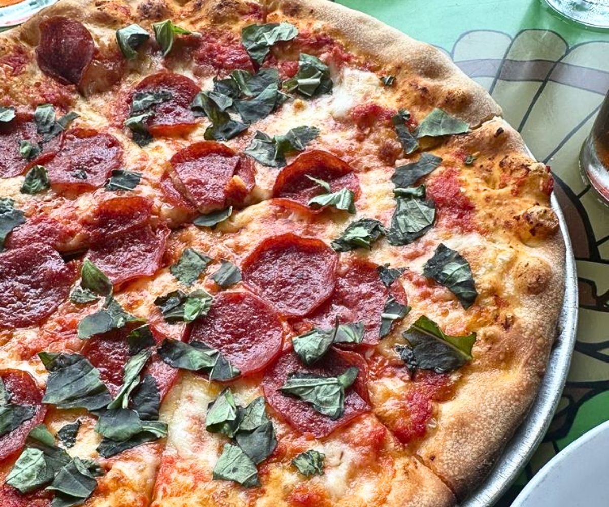 pizza at Franklin's in Hyattsville, Maryland