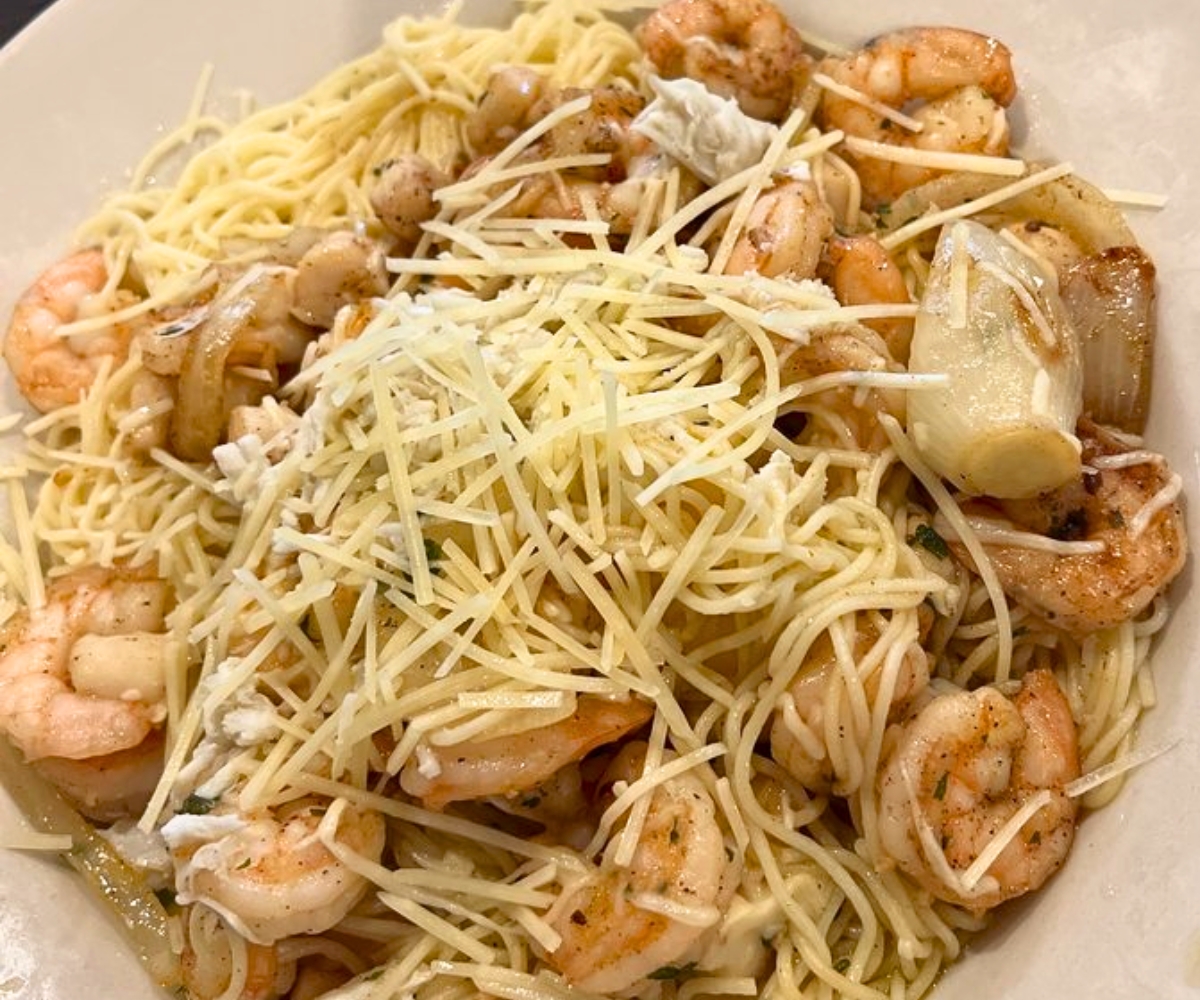 Seafood Pasta at Rusty's Riverfront Grill in Vicksburg, MS