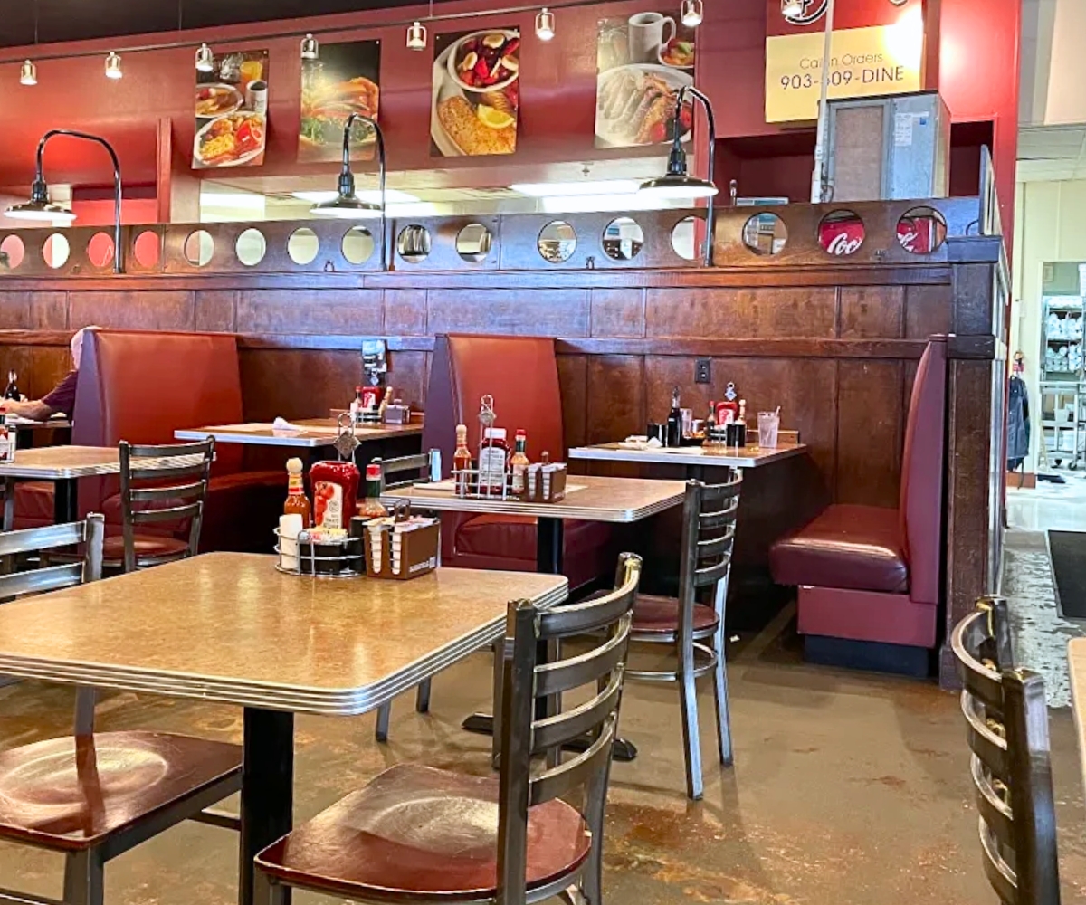 interior of The Diner in Tyler, TX