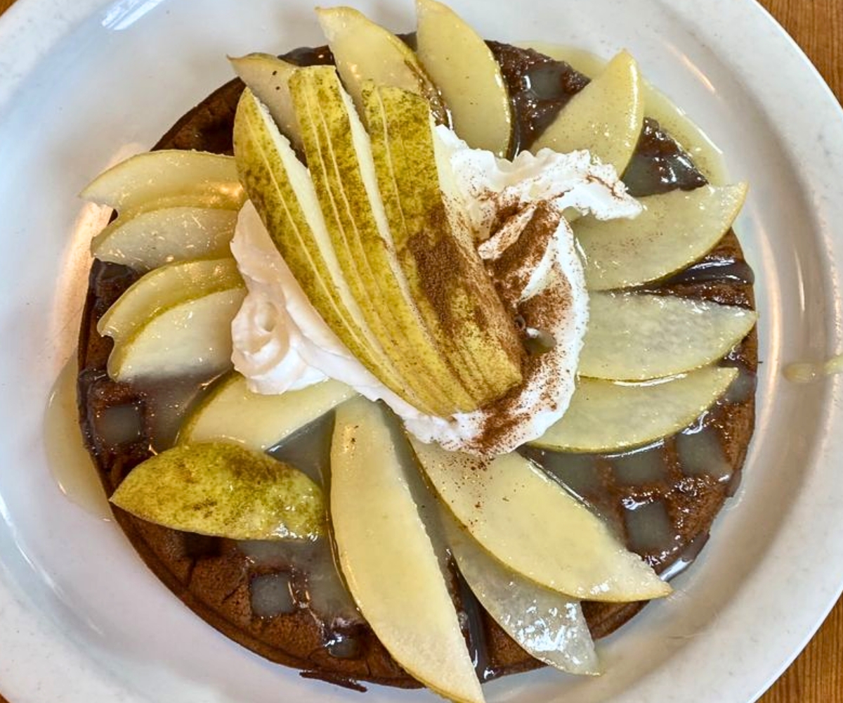 Gingerbread Waffle at Lazy Susan Cafe in Cannon Beach, OR