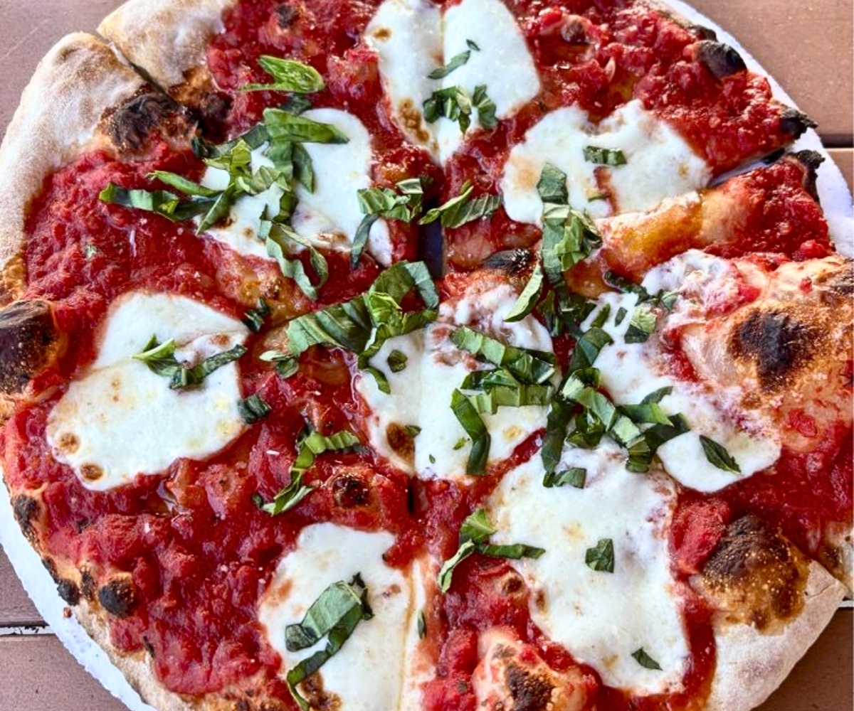 Margherita at Earth and Stone Wood Fired Pizza in Huntsville, AL