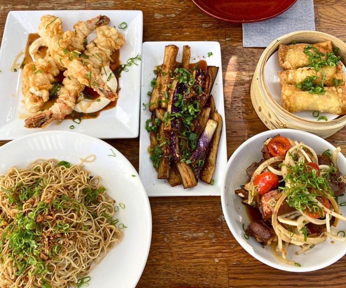 spread at Star Noodle in Lahaina, Hawaii