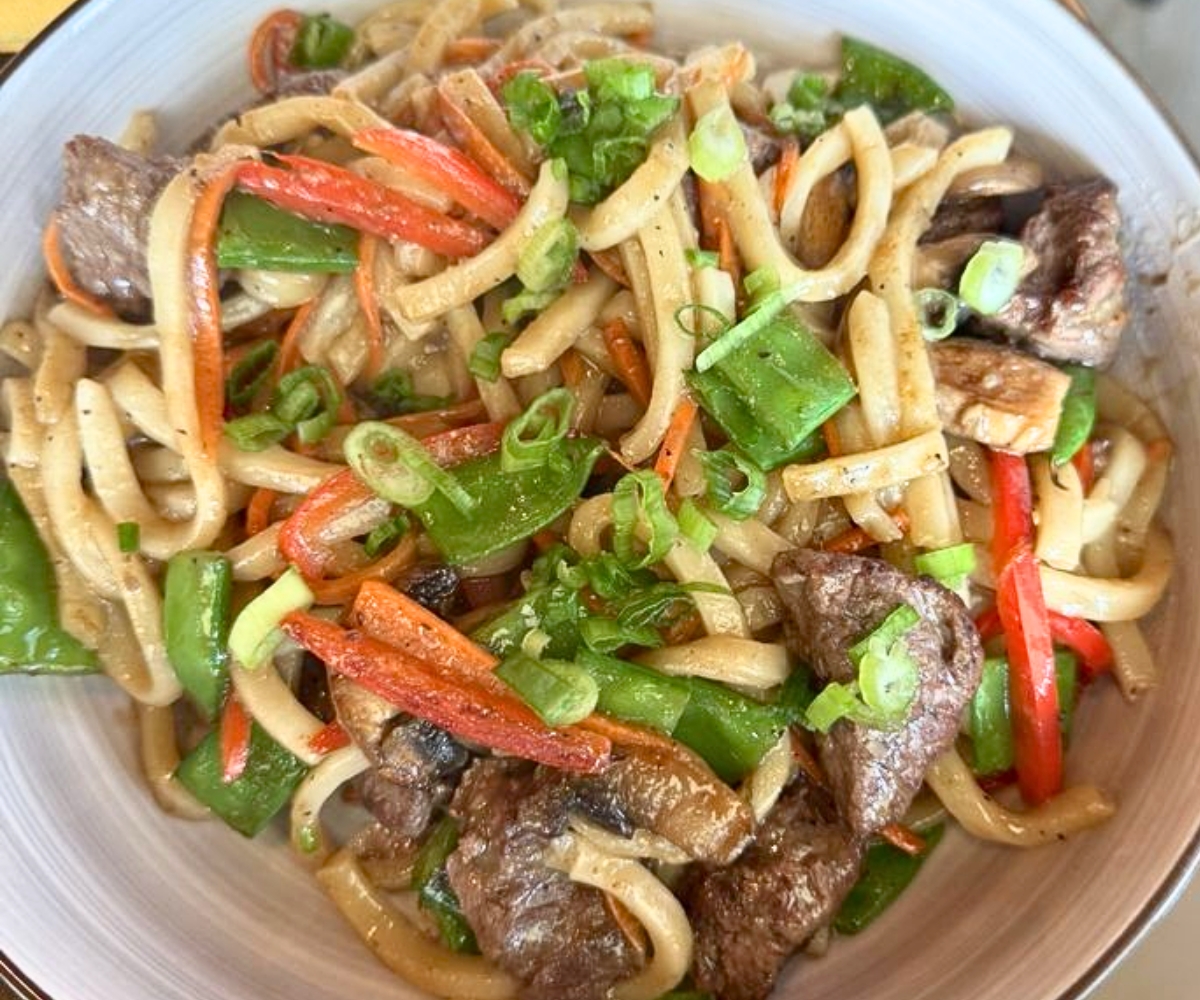 Beef Udon Needles at Katana Cocina Nikkei in Weston, Florida