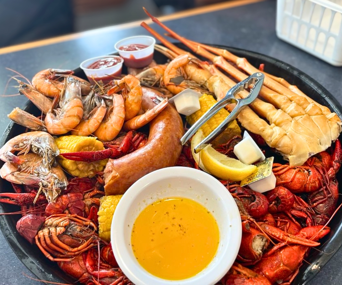 platter at Harbor Seafood & Oyster Bar in Kenner, Louisiana