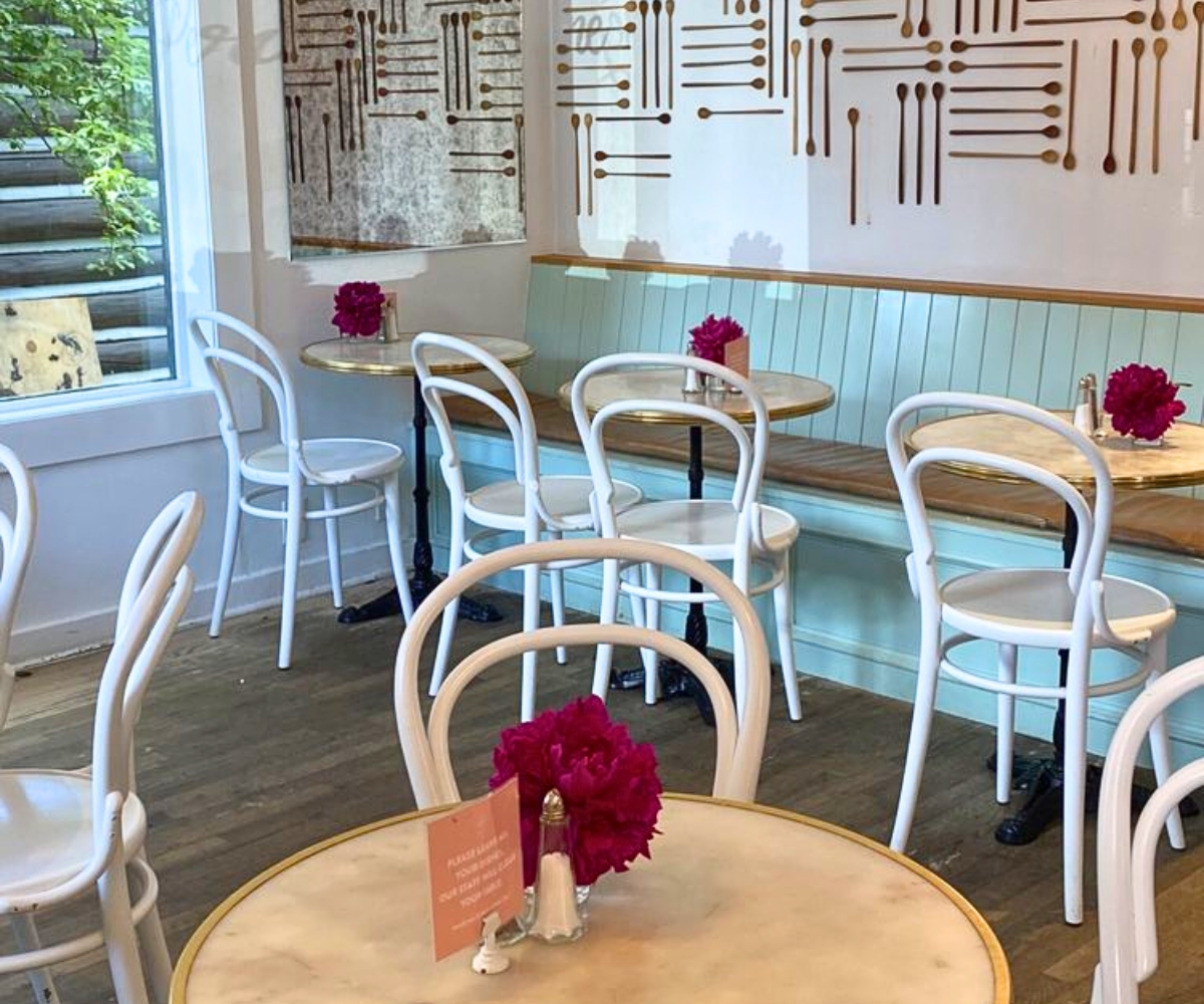 interior of Persephone Bakery in Jackson, WY