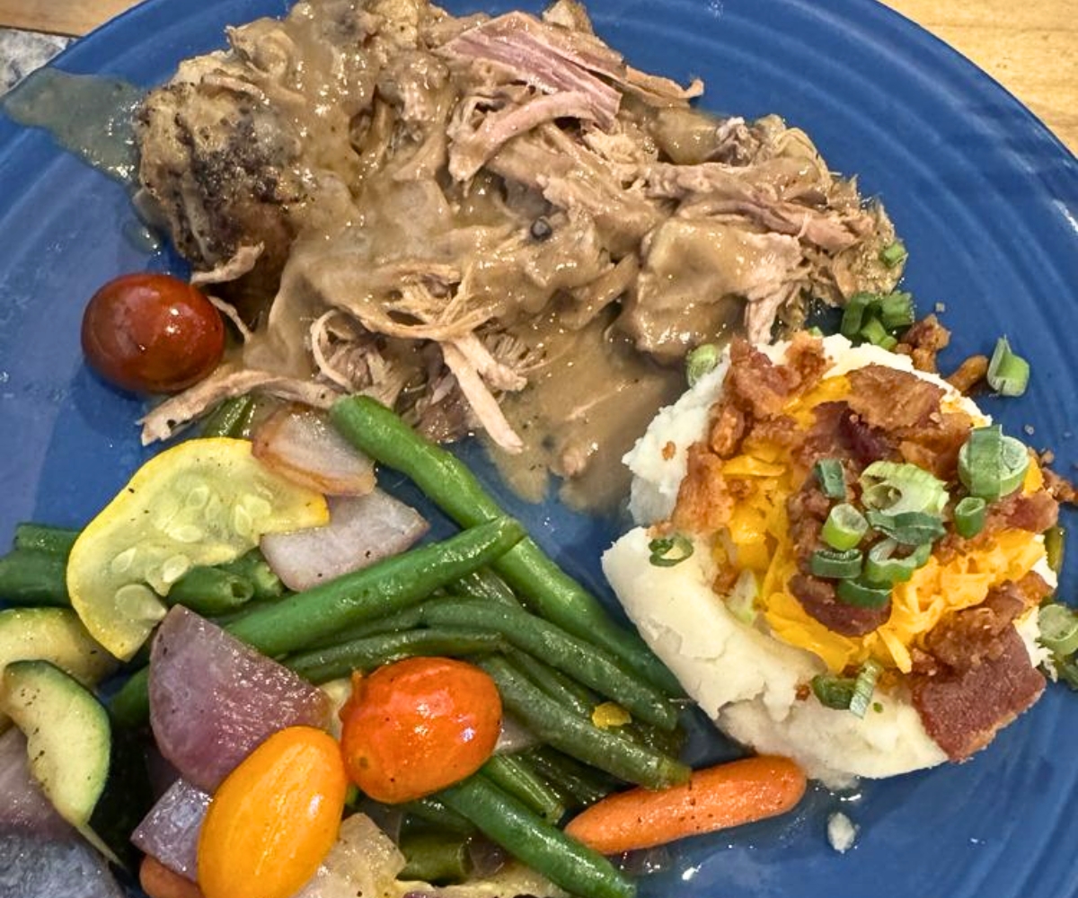 Slow-Roasted Pork Dinner at O'Hare's Grille & Pub in Rio Rancho, New Mexico