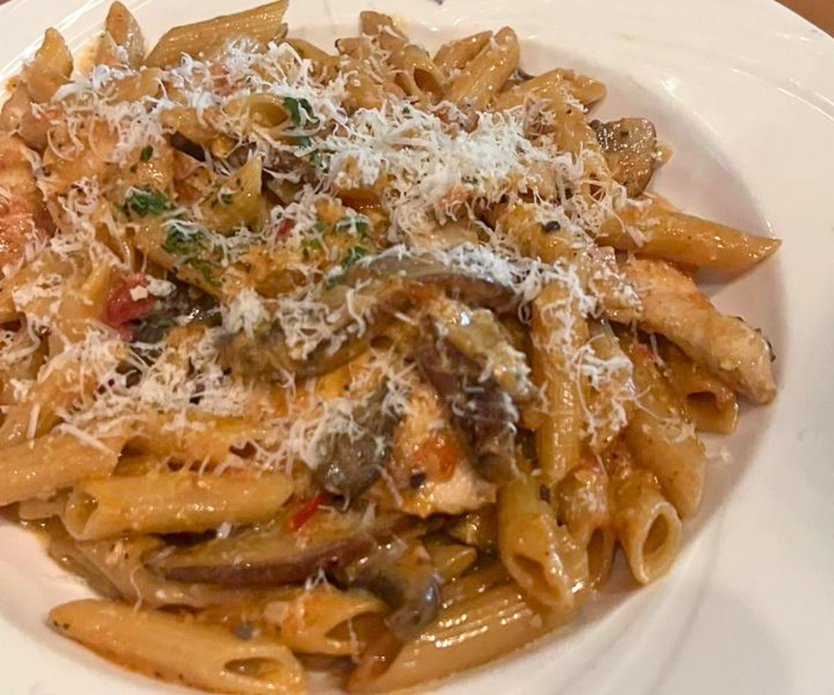 ziti at Papagallos in Keene, NH