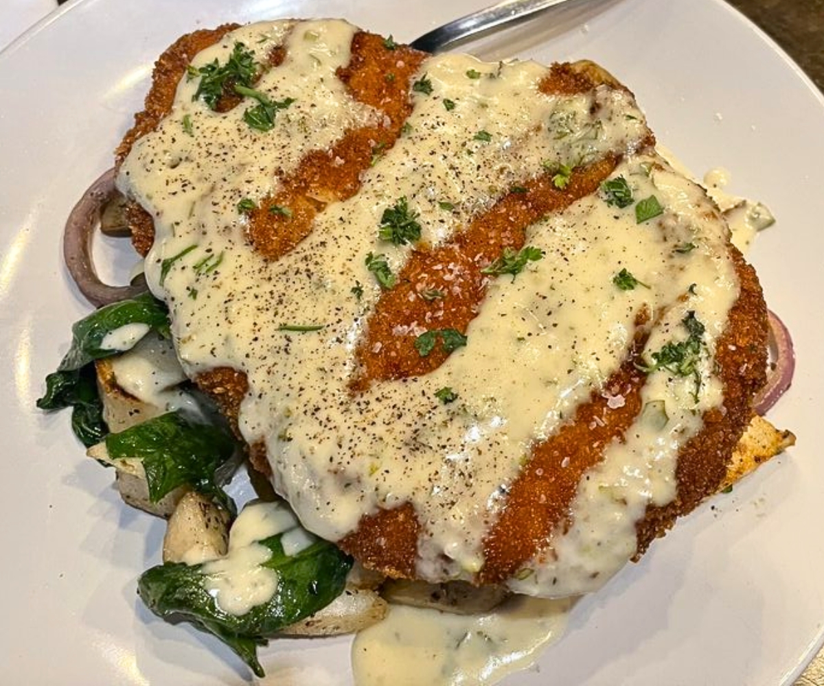 Pork Schnitzel at Ollie & Hobbes Craft Kitchen in Papillion, Nebraska