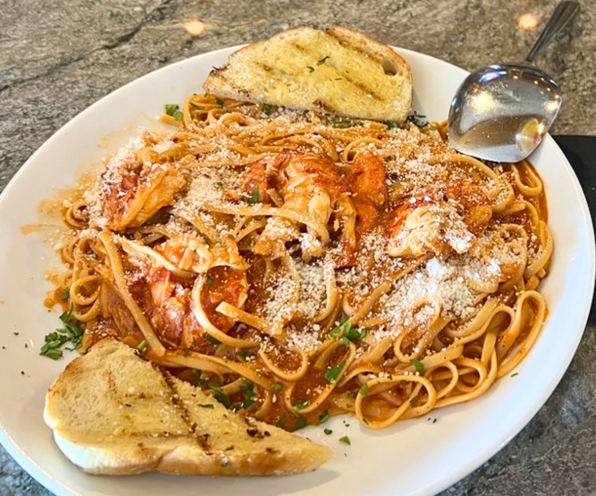 Lobster Fra Diavolo at The Marina Restaurant & Bar in Revere, MA
