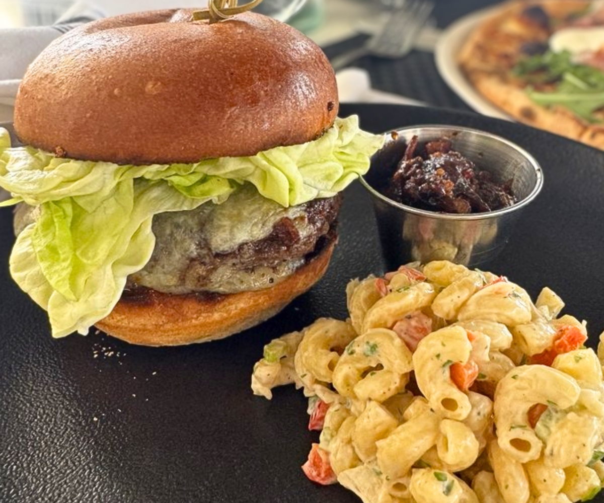 burger at Josie's Table in Albany, New York