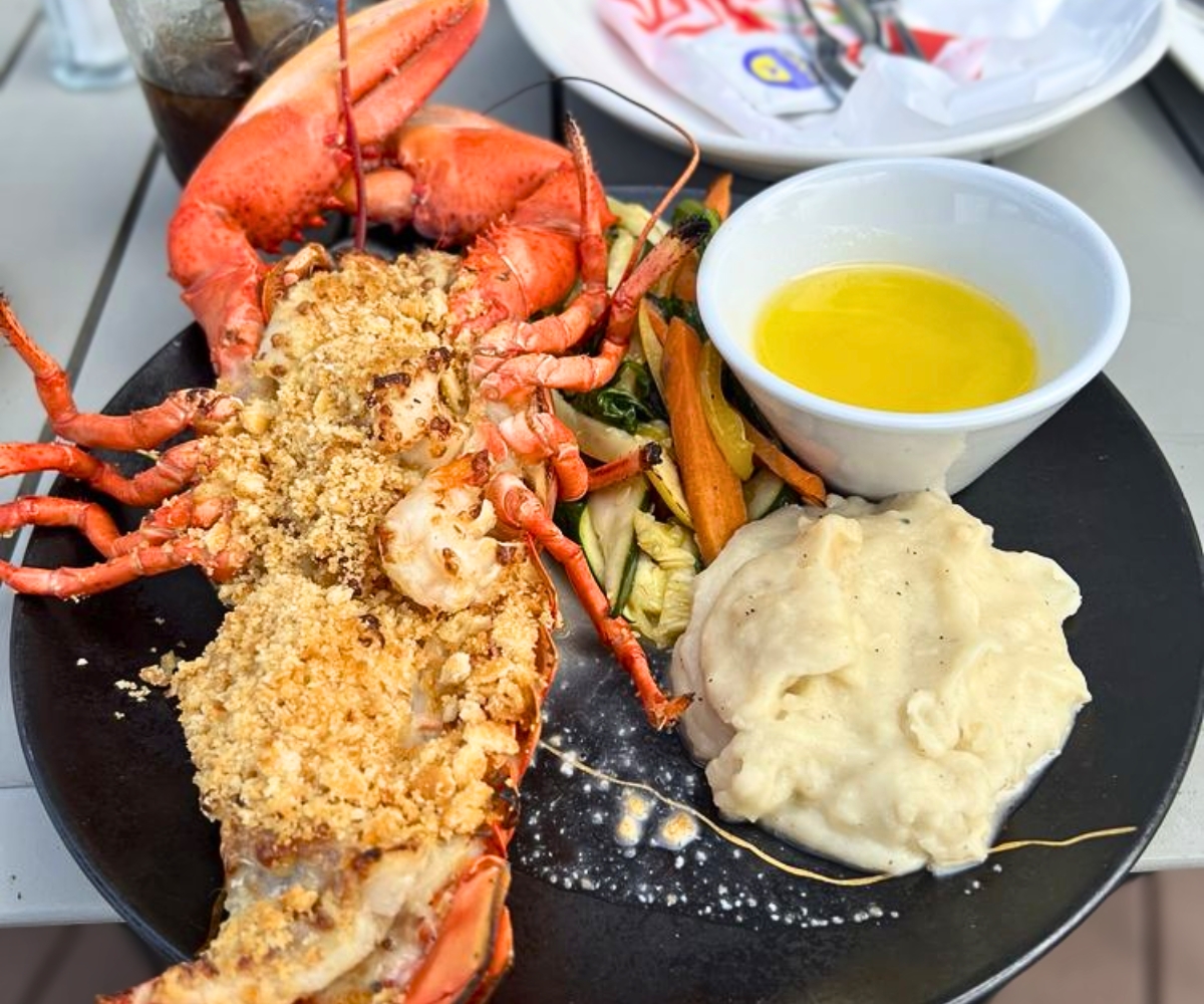 Seafood Stuffed Lobster at The Marina Restaurant & Bar in Revere, MA