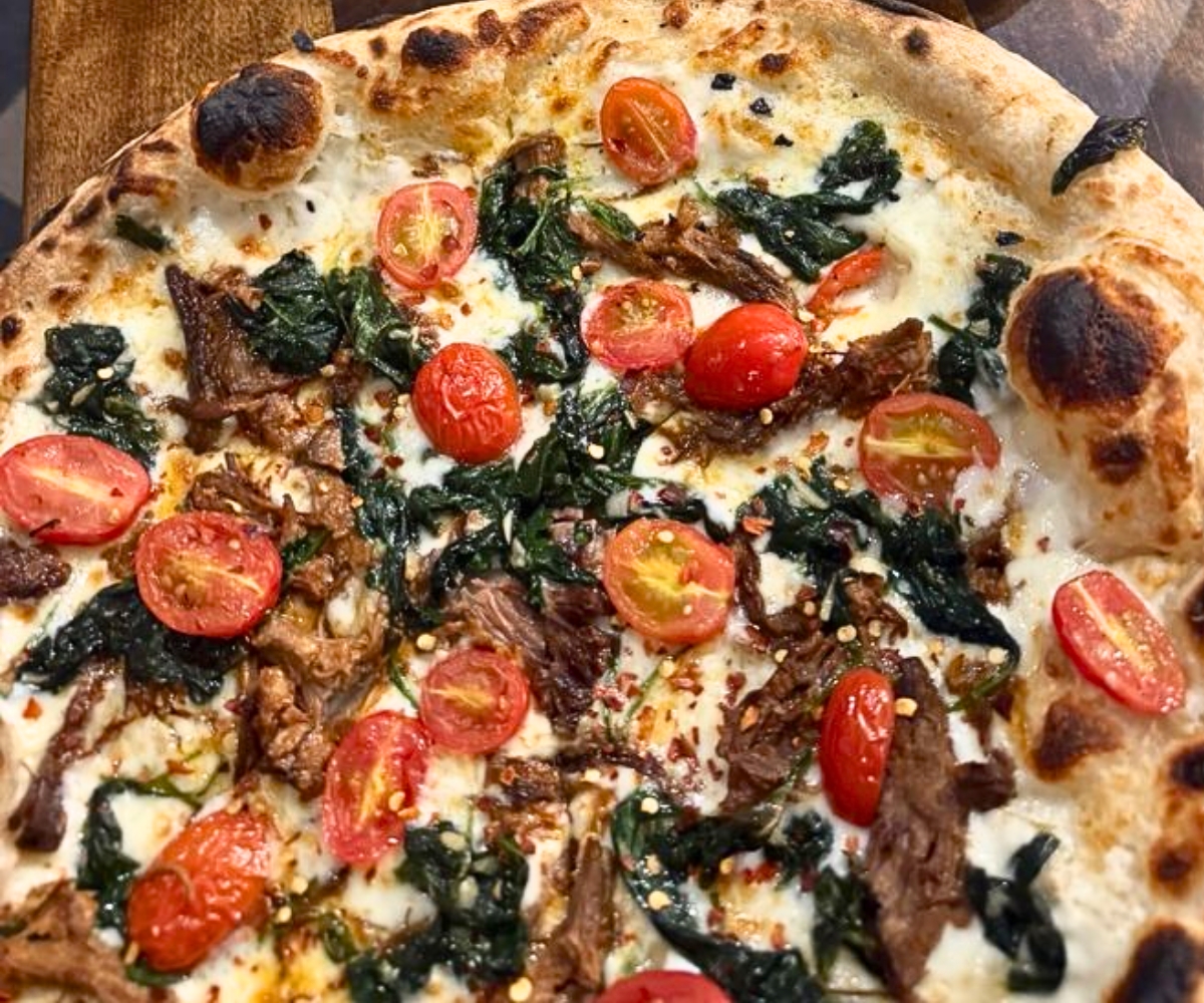 Short Rib Pizza at Josie's Table in Albany, NY