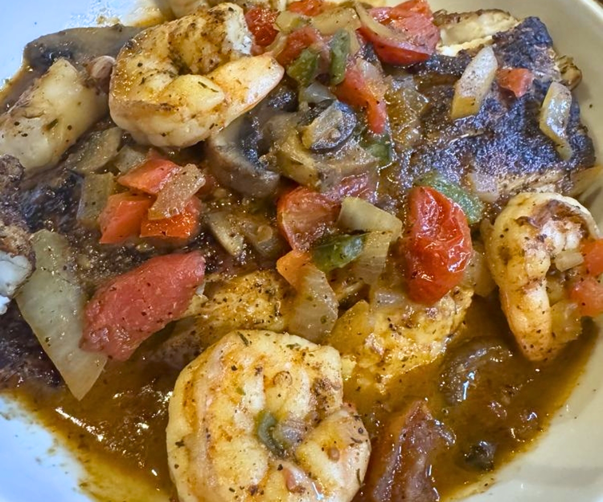 entree at Cotton in Monroe, Louisiana