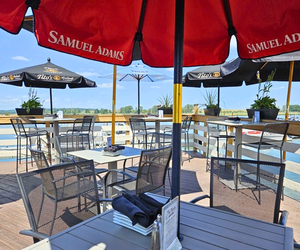 deck at The Marina Restaurant & Bar in Revere, Massachusetts