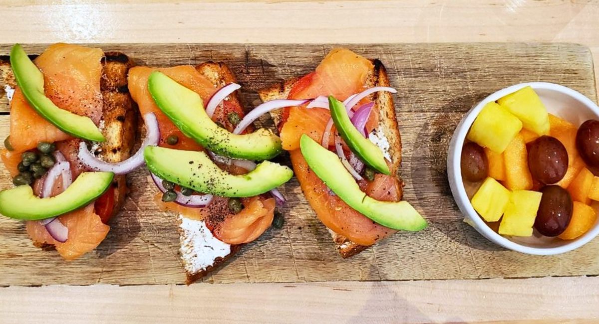 Smoked Salmon Toast at Caffé Buondí in Carmel, Indiana