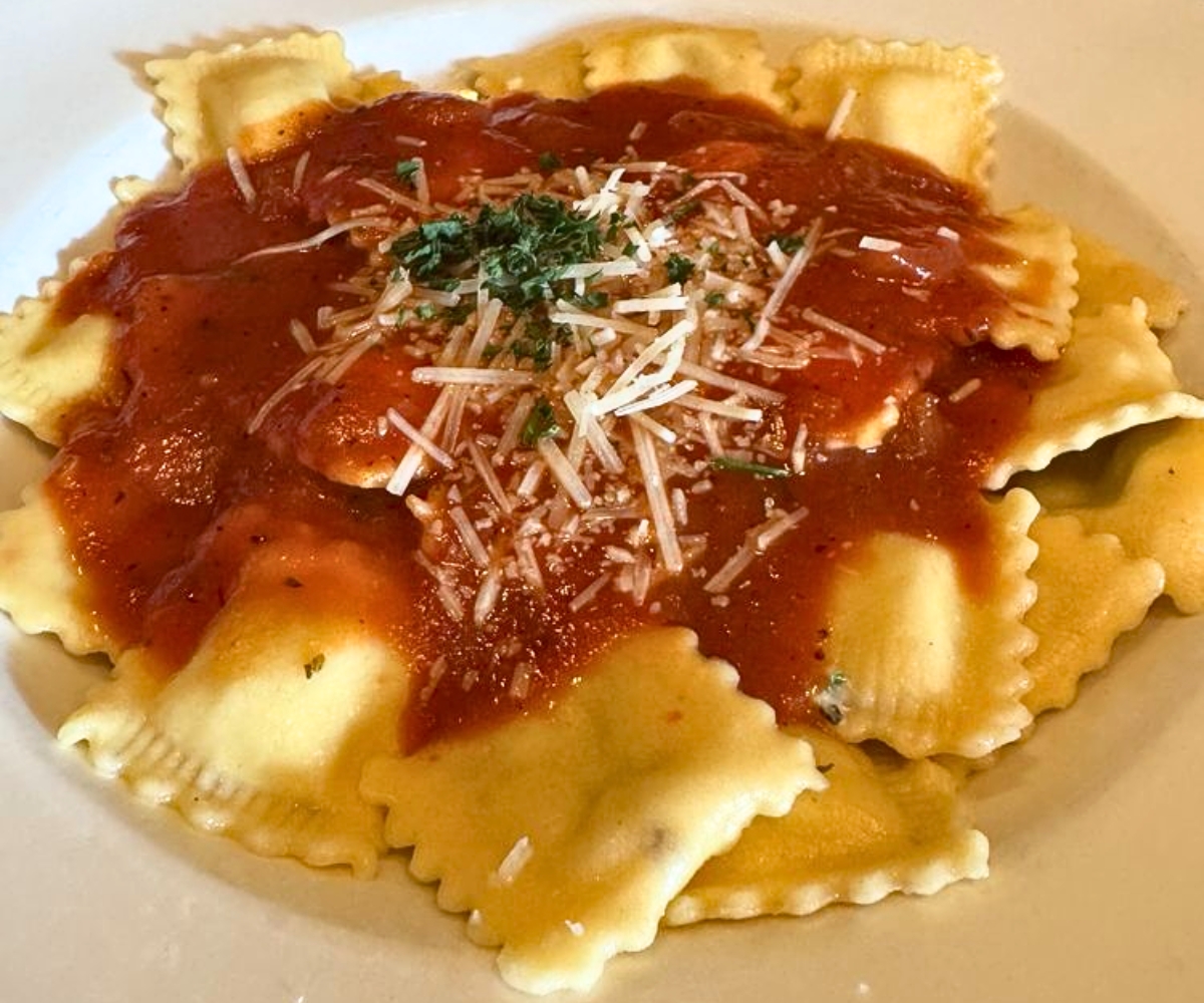 Smoked Chicken Ravioli at Placido's Pasta Shop in Eugene, Oregon
