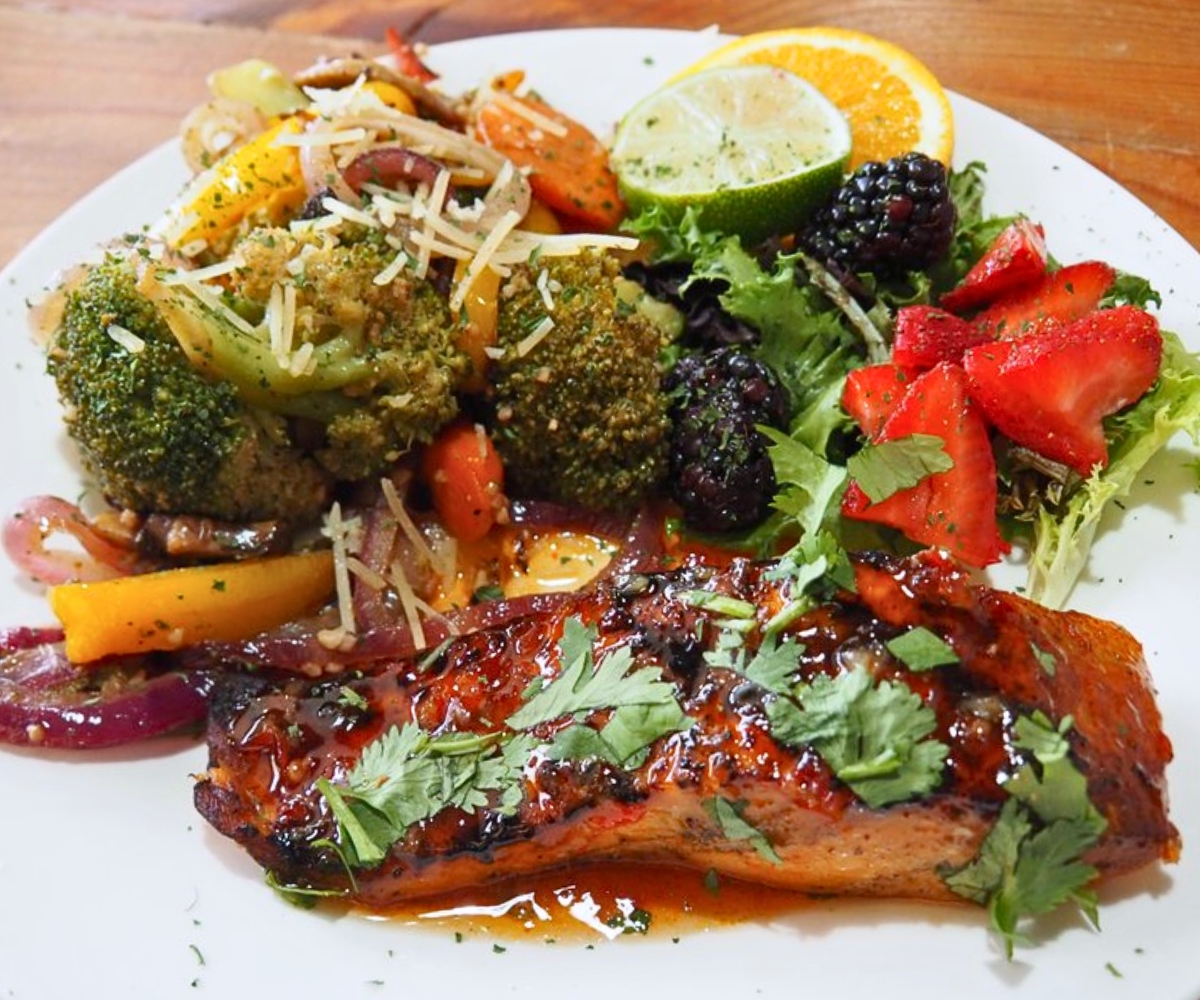 Sweet Chili Fire Grilled Salmon at Bee's Knees in Idaho Falls, ID