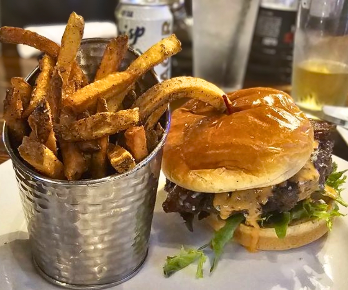 Bacon Cheeseburger at The Brickyard Restaurant in Williamsport, PA
