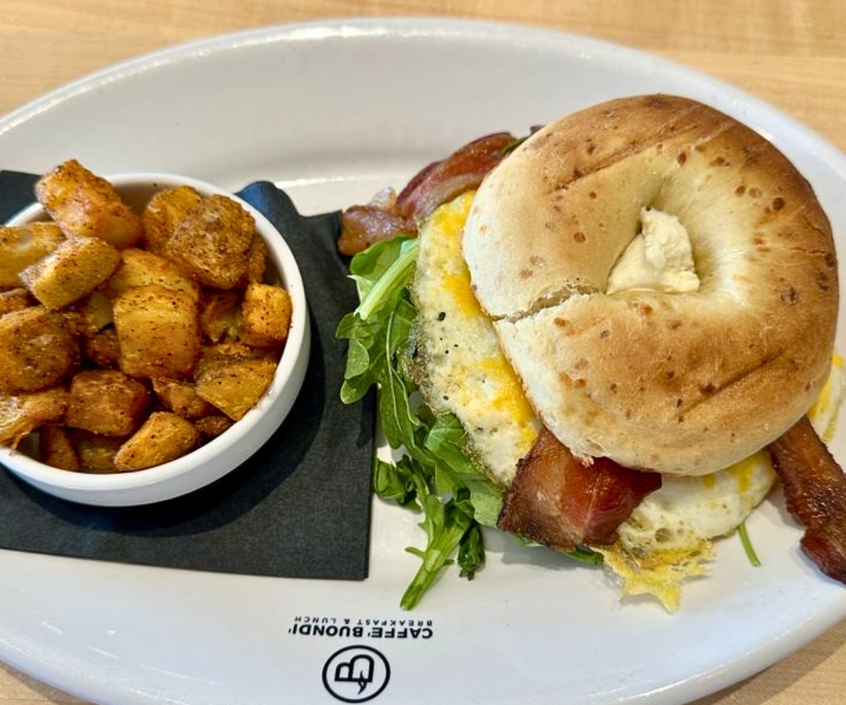 breakfast sandwich at Caffé Buondí in Carmel, IN