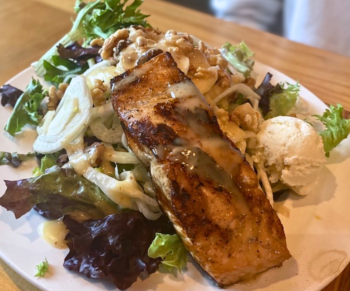 Scottish Salmon Salad at 40 Ranch House Grill in Heber City, UT