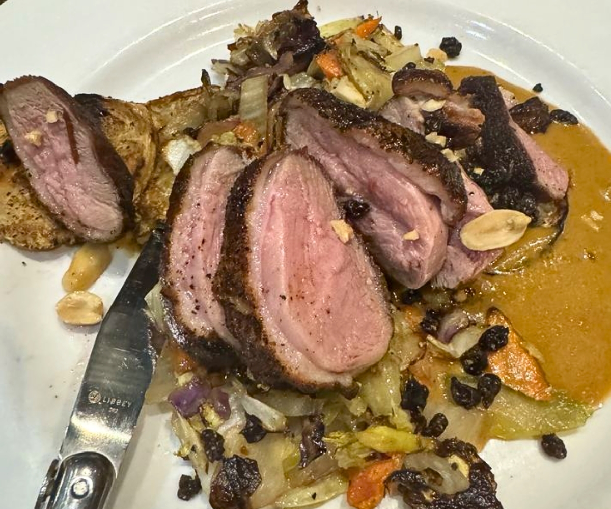 Duck Breast at Rivertown Bistro in Conway, SC
