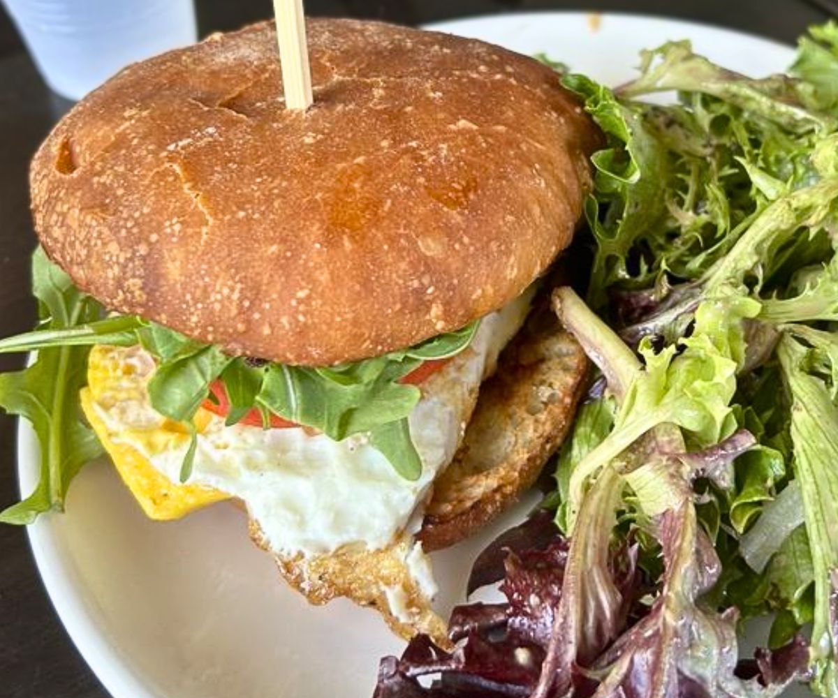 Egg Sandwich at The Beehive Cafe in Bristol, Rhode Island