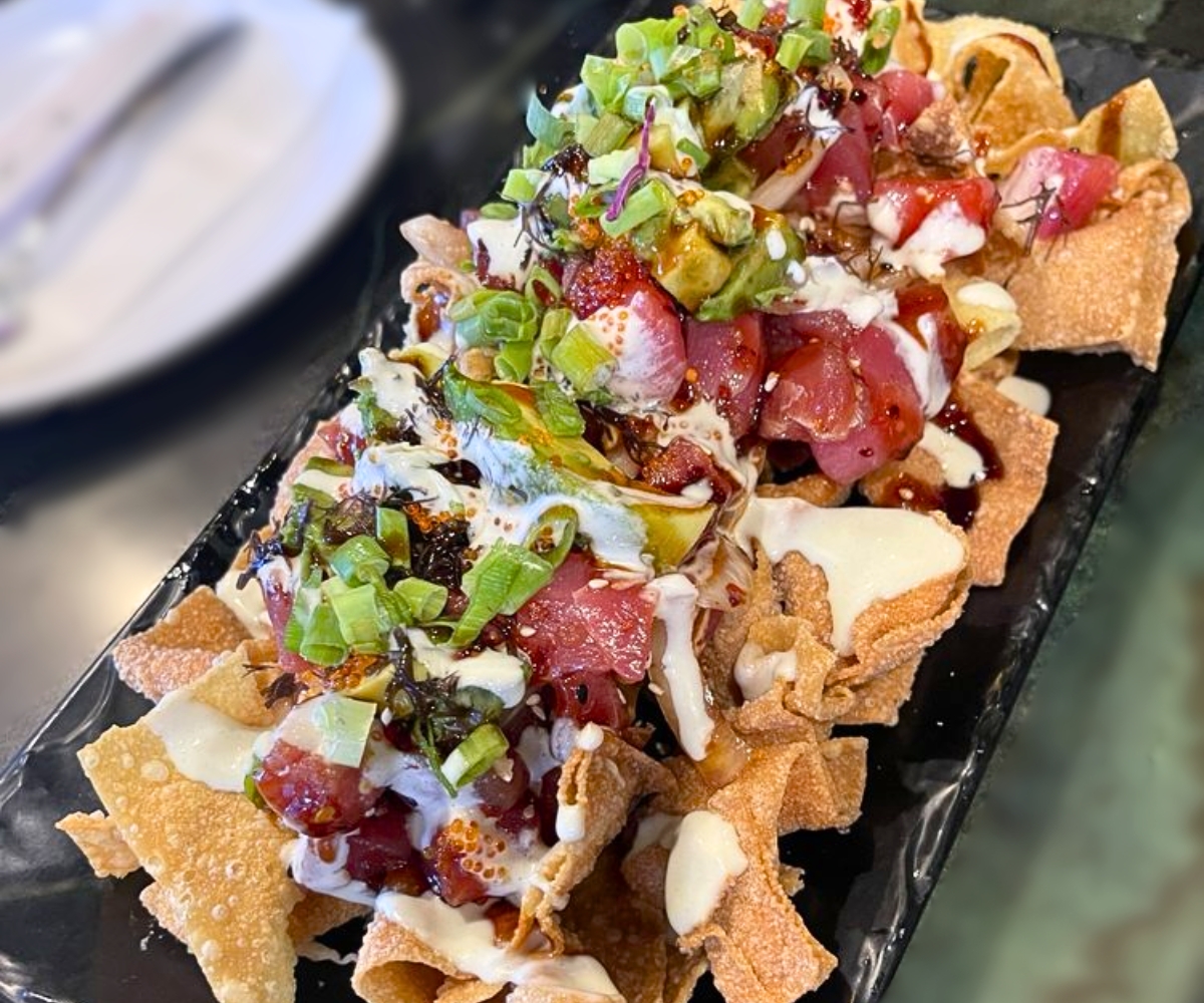 Ahi Poke Nachos at Rob's Good Times Grill in Lihue, Hawaii