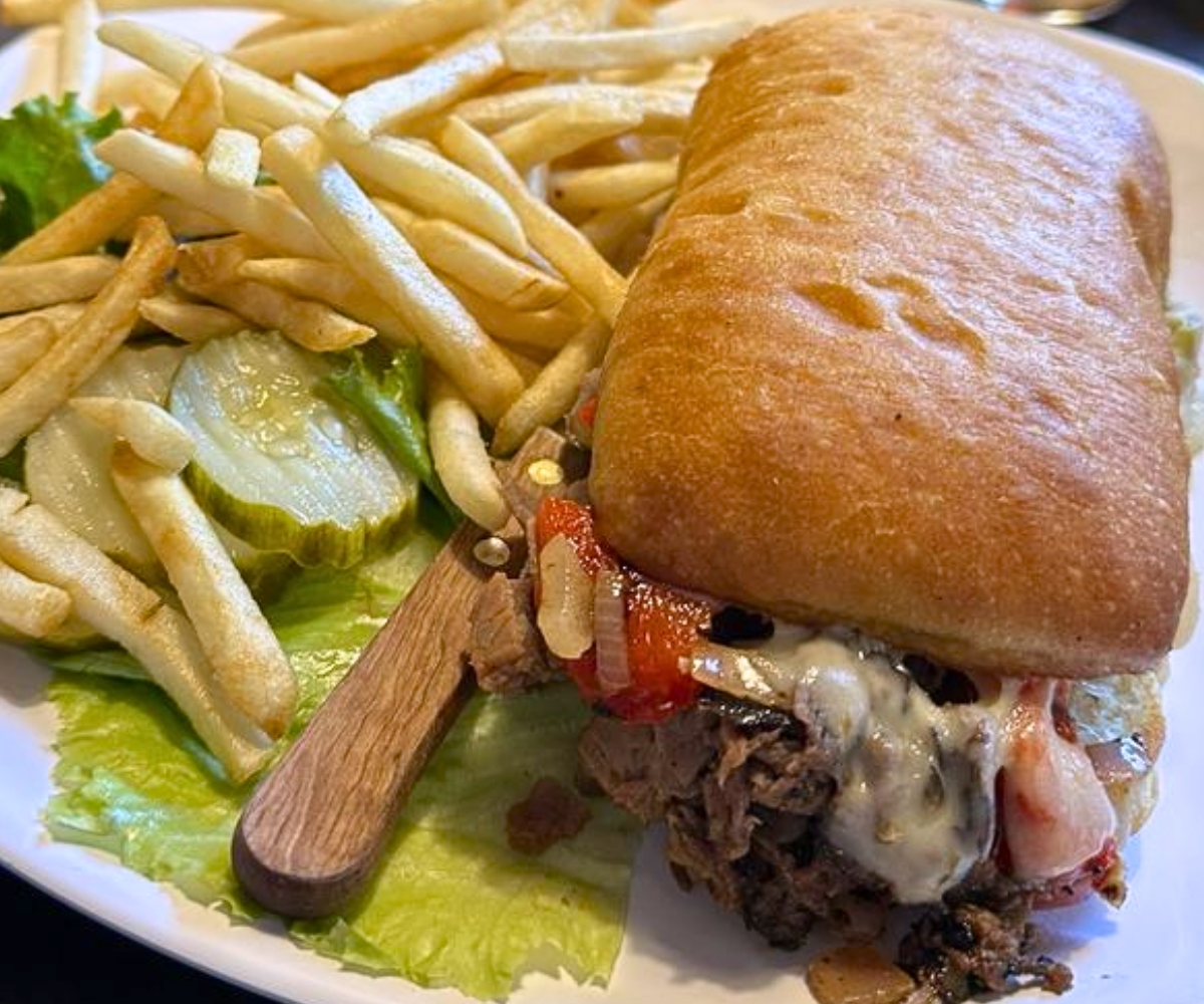 Nevada Cheesesteak at Racks Bar and Grill in Ely, Nevada