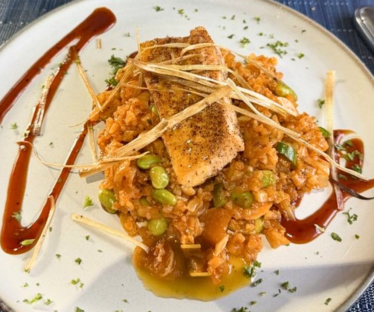 salmon at Rivertown Bistro in Conway, South Carolina