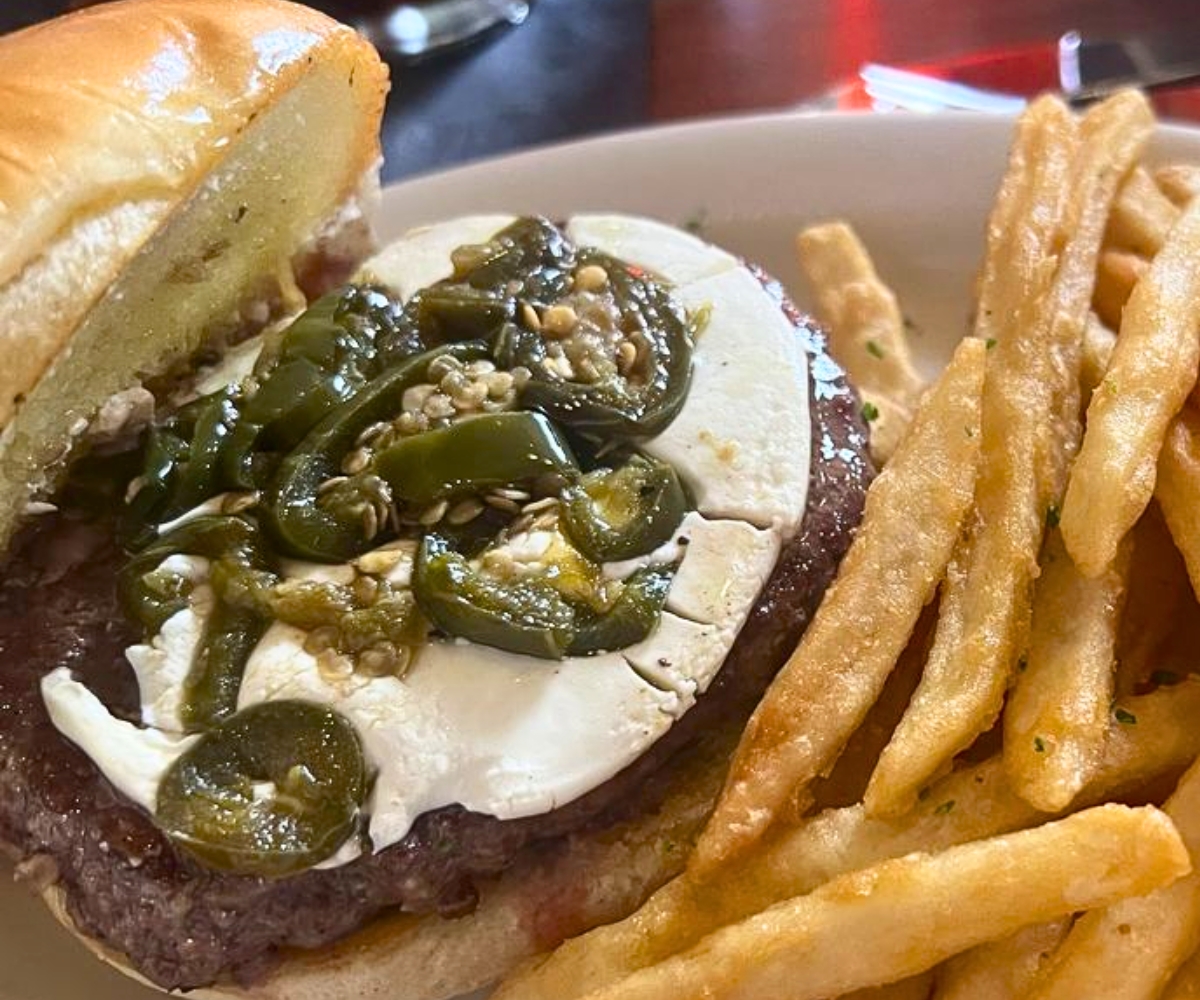 Jalapeño and Cream Cheese Burger at Main Street Tavern in Broken Arrow, OK