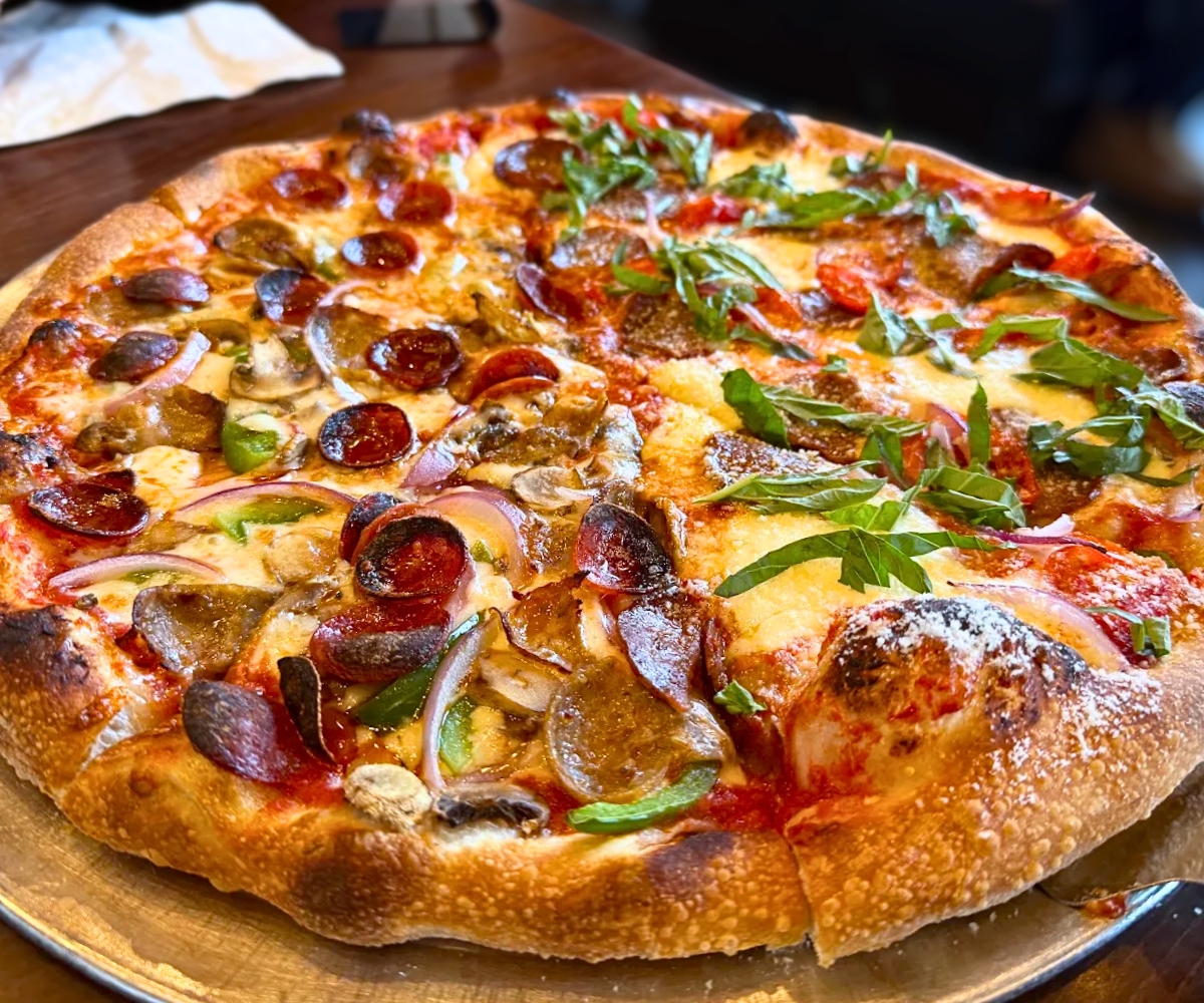 half-and-half at Pizzoco Pizza Parlor in Winchester, VA