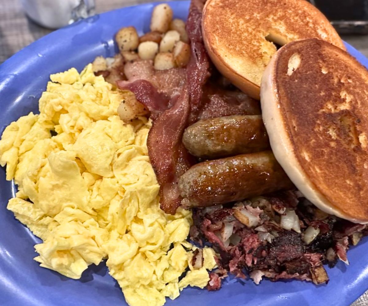 breakfast at J&M Diner in Framingham, Massachusetts