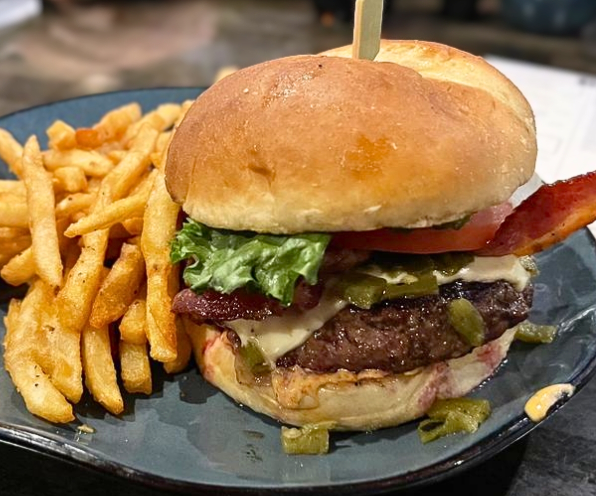 Southwestern Burger at Steamworks Brewing Company in Durango, Colorado