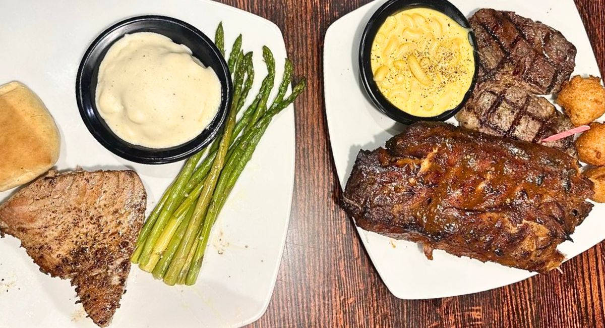 spread at 13 Bones in Mount Airy, NC