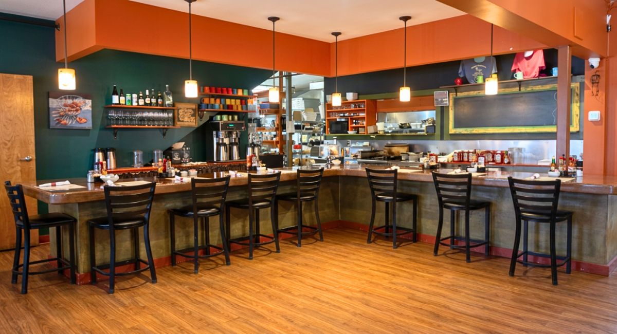 interior of Home Kitchen Cafe in Rockland, ME