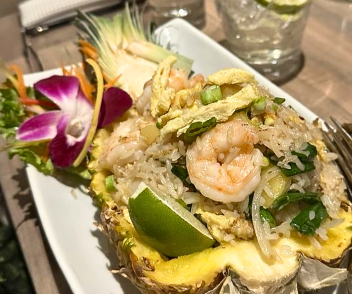 Pineapple Fried Rice at Bamboo Penny's in Leawood, Kansas