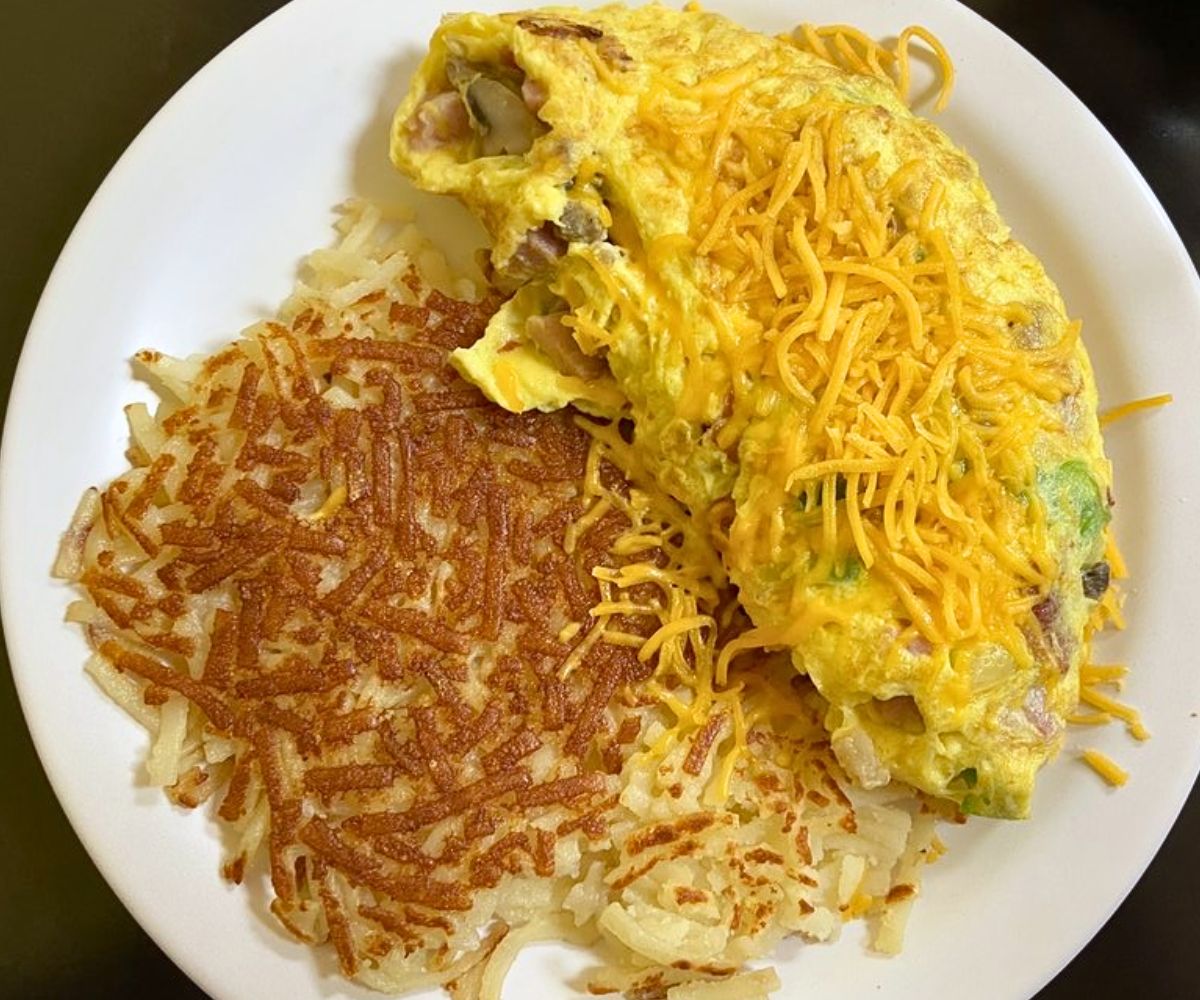 Kitchen Sink Omelette at Mom's Diner in Pahrump, Nevada