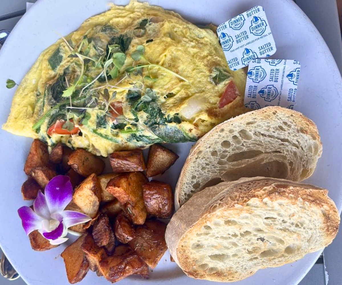 omelet at Dockside Kitchen in Ocean City, New Jersey