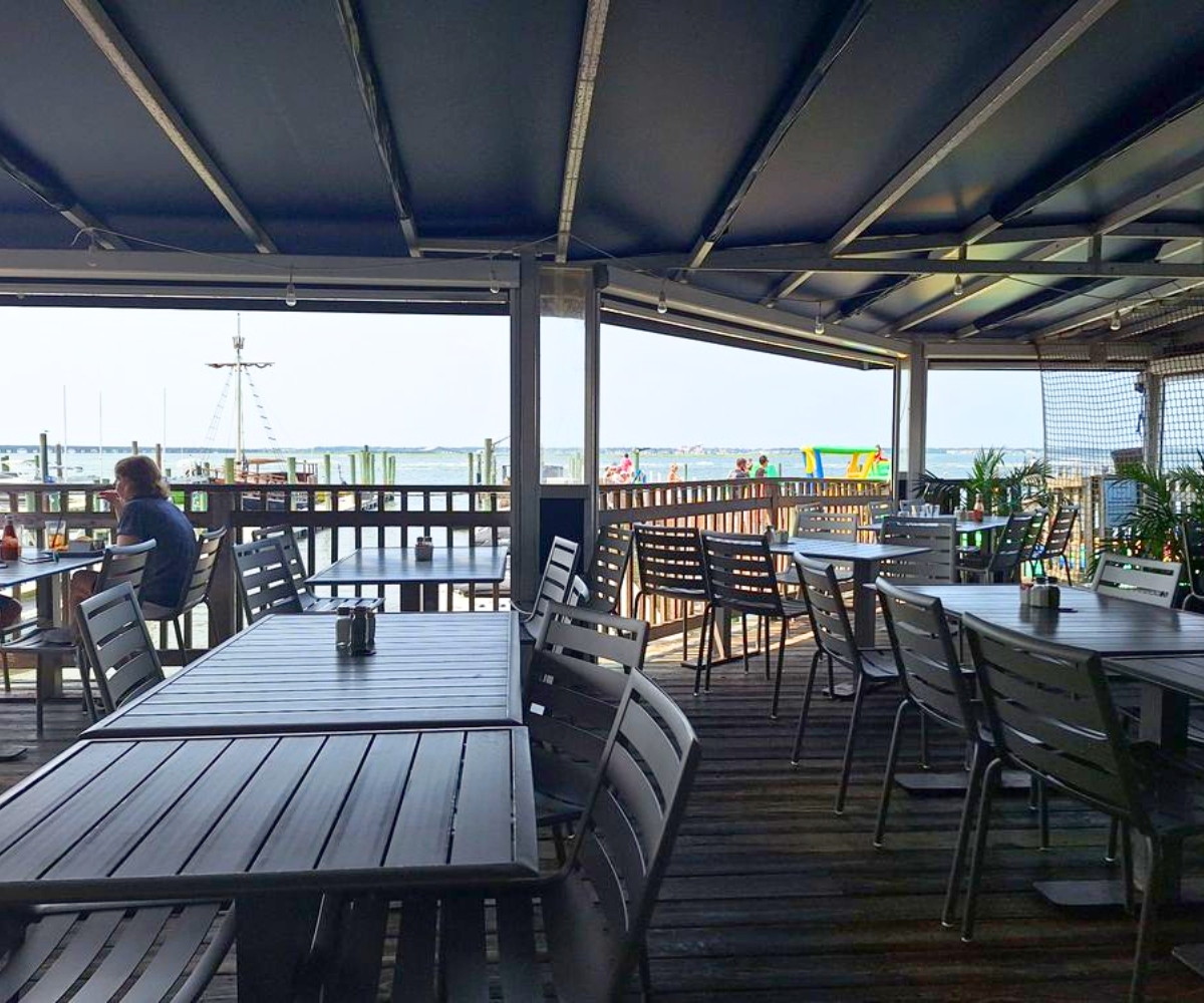 patio at Dockside Kitchen in Ocean City, New Jersey