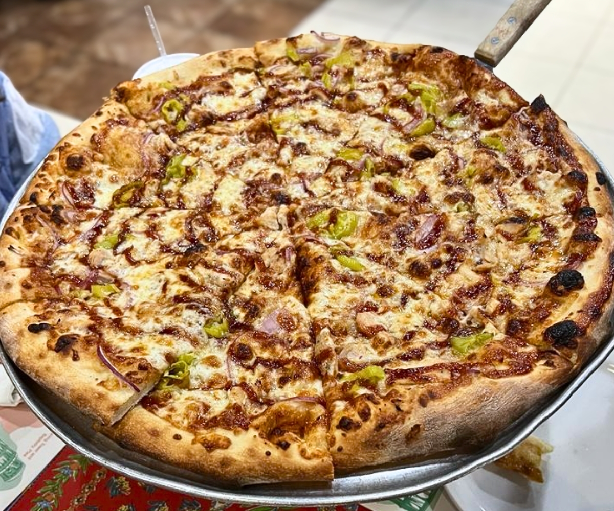West Coast Style BBQ Chicken at A Carini's Pizza & Pasta in Murrieta, CA