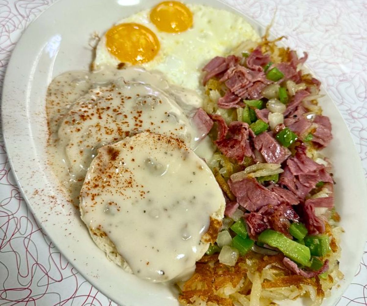 Corned Beef Hash at J's Prairie Rose in Laramie, Wyoming